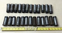 Lot Of 25 Mixed 5C Collets Rivett Hardinge & More Metal Lathe Tooling