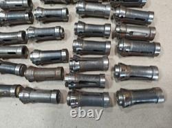 Lot Of 65, CNC Lathe Hardinge Nose Hex Collets Screw Machine Tools