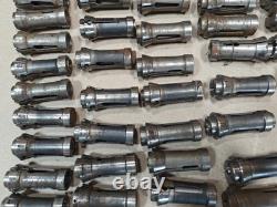 Lot Of 65, CNC Lathe Hardinge Nose Hex Collets Screw Machine Tools