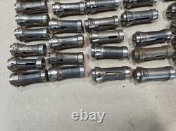 Lot Of 65, CNC Lathe Hardinge Nose Hex Collets Screw Machine Tools