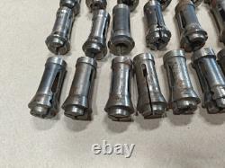 Lot Of 65, CNC Lathe Hardinge Nose Hex Collets Screw Machine Tools