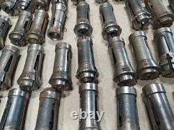 Lot Of 65, CNC Lathe Hardinge Nose Hex Collets Screw Machine Tools
