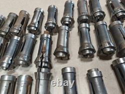 Lot Of 65, CNC Lathe Hardinge Nose Hex Collets Screw Machine Tools