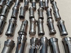 Lot Of 65, CNC Lathe Hardinge Nose Hex Collets Screw Machine Tools