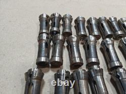 Lot Of 65, CNC Lathe Hardinge Nose Hex Collets Screw Machine Tools