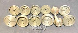 Lot of 12 Hardinge Dunham 5C 4 Lathe Step Chuck Collets Machinist Tooling 55D