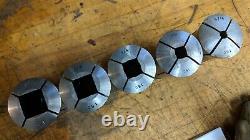 Lot of 5 CNC lathe 16C SQUARE Collets for collet chuck