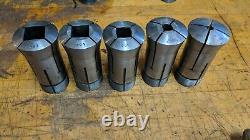 Lot of 5 CNC lathe 16C SQUARE Collets for collet chuck