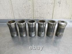 Lot of 6 Crawford Tru-Grip No. 9267 Collets Metal Lathe Collet 1-3/16 to 2