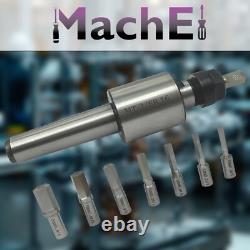 MT3 Rotary Broach Holder ER16 Collet Chuck Set with 7 Hex Broaches CNC Lathe
