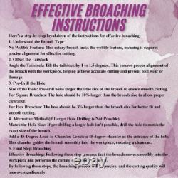 MT3 Rotary Broach Holder ER16 Collet Chuck Set with 7 Hex Broaches CNC Lathe