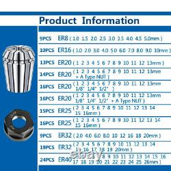 Metal Collet Spring Chuck Lathe Tool Holder CNC Engraving Milling Machine Parts