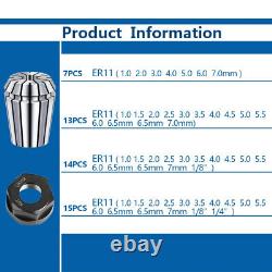 Metal Collet Spring Chuck Lathe Tool Holder CNC Engraving Milling Machine Parts