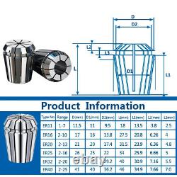 Metal Collet Spring Chuck Lathe Tool Holder CNC Engraving Milling Machine Parts