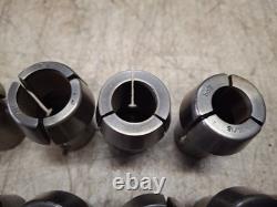 Metal Lathe Hall Mfg Co. Collets 15/16 Thru 1/4 Lot Of 11 Bore 1 Od 1.1
