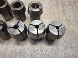 Metal Lathe Hall Mfg Co. Collets 15/16 Thru 1/4 Lot Of 11 Bore 1 Od 1.1