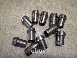 Metal Lathe Hall Mfg Co. Collets 15/16 Thru 1/4 Lot Of 11 Bore 1 Od 1.1