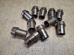 Metal Lathe Hall Mfg Co. Collets 15/16 Thru 1/4 Lot Of 11 Bore 1 Od 1.1