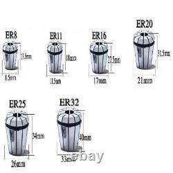 Metal Spring Collet Chuck Precision Milling Tool Holder Engraving Machine Lathe
