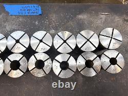 Monarch CBB Lathe Collet Closer Lever Nose with Complete Set of Collets
