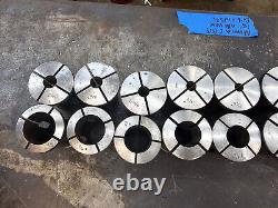 Monarch CBB Lathe Collet Closer Lever Nose with Complete Set of Collets
