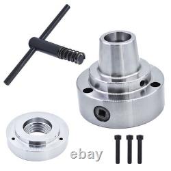 NEW 2-1/4 x 8 Thread Chuck 5C Collet Lathe Chuck Closer With Semi-finished Adp