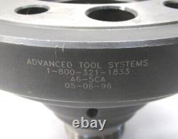 NICE! ATS 5C COLLET CHUCK CNC LATHE PULLBACK NOSEPIECE with A2-6 MOUNT #A6-5CA