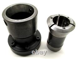 NICE! ATS S22 COLLET CHUCK CNC LATHE PULLBACK NOSEPIECE with A2-6 MOUNT #A6-S22