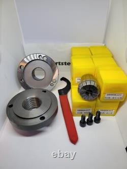 New ER40 Chuck & Collets with 1-3/4-8 adapter for Grizzly G0602 10 lathes