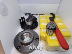 New Grizzly ER32 Chuck & Collets with 1-3/4-8 adapter for G0602 10 lathes