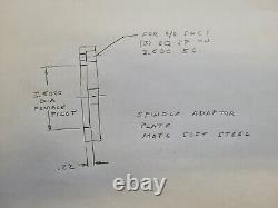 Northfield item 450 lathe chuck with inbuilt air cylinder, 4 dia