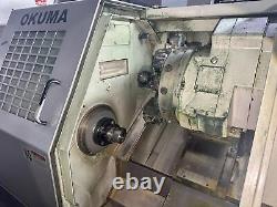 Okuma LB15II-M CNC Lathe, OSP7000L, Collet Chuck, 20 Swing, Live Tooling