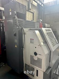 Okuma LB15II-M CNC Lathe, OSP7000L, Collet Chuck, 20 Swing, Live Tooling