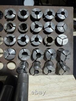 Ortlieb lever operated collet chuck and Collet Set Lathe Machine Shop Tools