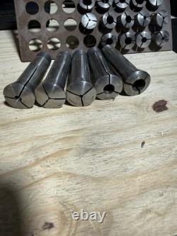 Ortlieb lever operated collet chuck and Collet Set Lathe Machine Shop Tools