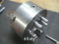 Poland 3 Jaw 8 Lathe Scroll Chuck No. 4574 Cam Loc Backing Mount