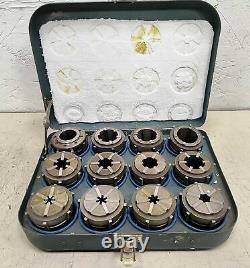 Pratt Burnerd 12 Pc EC MultiSize Chuck Collet Set. EC2-EC13 1/8- 1.5