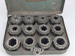 Pratt Burnerd 12 Pc EC MultiSize Chuck Collet Set. EC2-EC13 1/8- 1.5