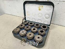 Pratt Burnerd 12 Pc EC MultiSize Chuck Collet Set. EC2-EC13 1/8- 1.5