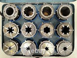Pratt Burnerd 12 Pc EC MultiSize Chuck Collet Set. EC2-EC13 1/8- 1.5