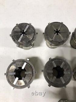 Pratt Burnerd Multisize Collet Set EC2 EC13 Lathe Lot Metric Chuck Plug Stop