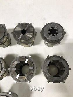 Pratt Burnerd Multisize Collet Set EC2 EC13 Lathe Lot Metric Chuck Plug Stop