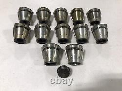 Pratt Burnerd Multisize Collet Set EC2 EC13 Lathe Lot Metric Chuck Plug Stop