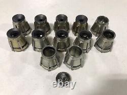 Pratt Burnerd Multisize Collet Set EC2 EC13 Lathe Lot Metric Chuck Plug Stop