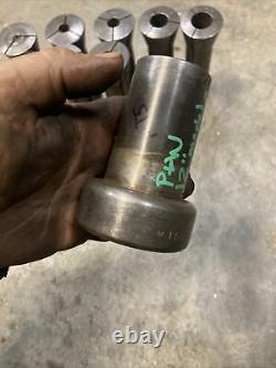 Pratt Whitney M1694 Collet Chucks & Nose Cone 12 model C MT5 Metal Lathe Tool