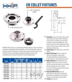 Precision 80MM ER-32 Collet Chuck with. 0016 Concentricity Wrench Included