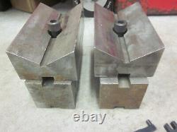 Precision Machinist Toolmaker Lathe Mill V Block & Tool Holder Lot Starrett +