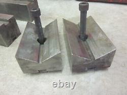 Precision Machinist Toolmaker Lathe Mill V Block & Tool Holder Lot Starrett +