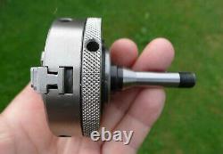 Quality PULTRA 10mm Collet Mount 3 JAW SCROLL CHUCK for lathe 65mm diameter