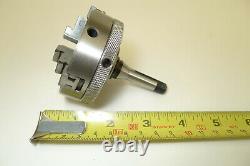 Quality PULTRA 10mm Collet Mount 3 JAW SCROLL CHUCK for lathe 65mm diameter